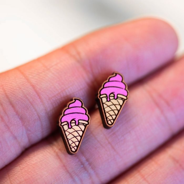 Ice cream cone earrings store