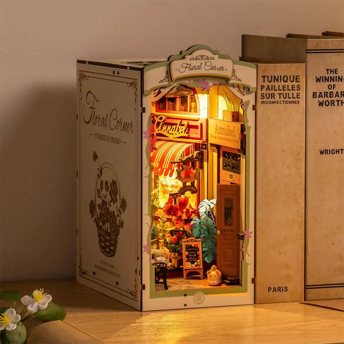 Rolife Floral Corner DIY Miniature Book Nook
