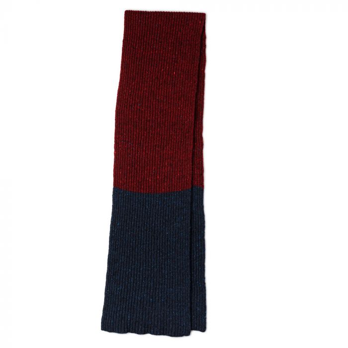 Robert Mackie Mens Shin Scarf - Navy & Red