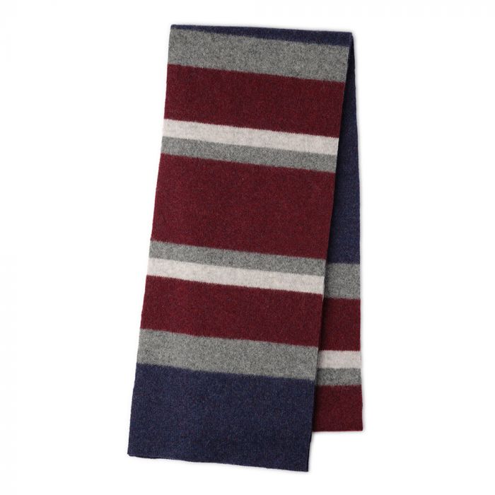 Robert Mackie Mens Croy Scarf - Navy & Red