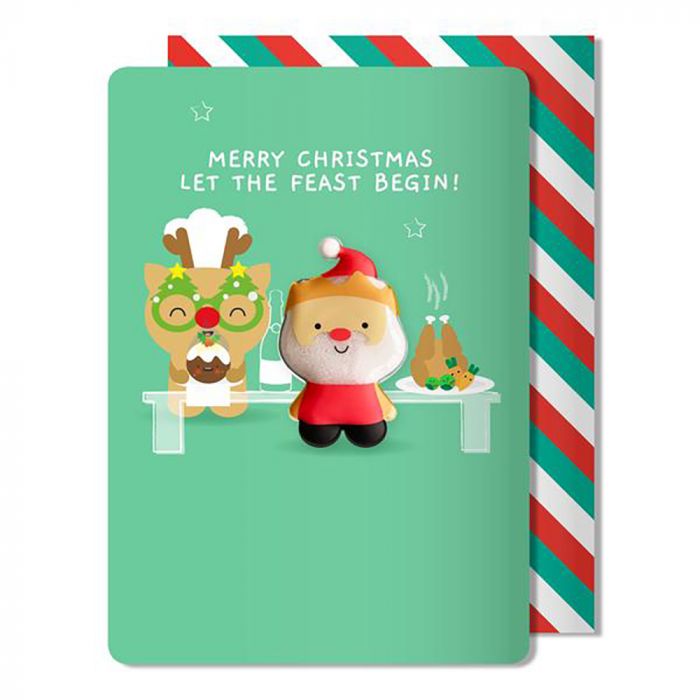 Christmas Santa Magnet Card