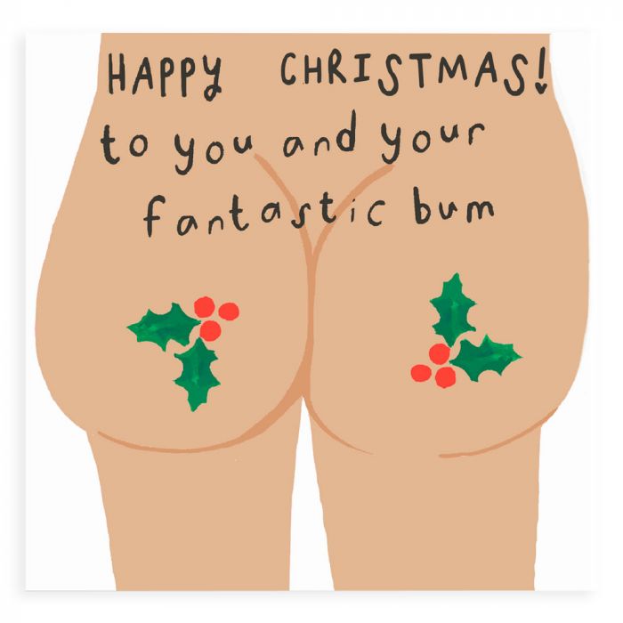 Bum Christmas Card