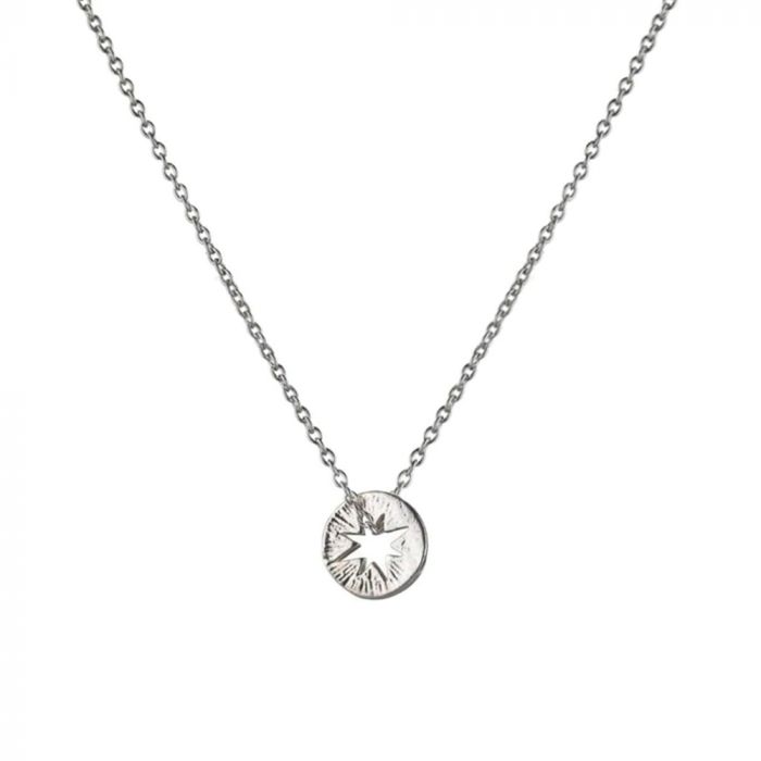 One Eight Silver Recycled Super Star Necklace Utility Gift UK