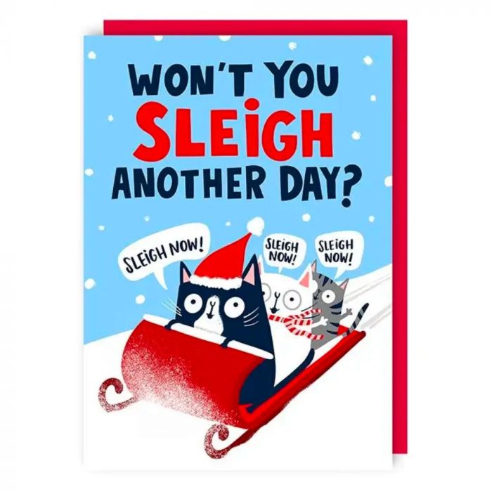 Sleigh Now Christmas Card