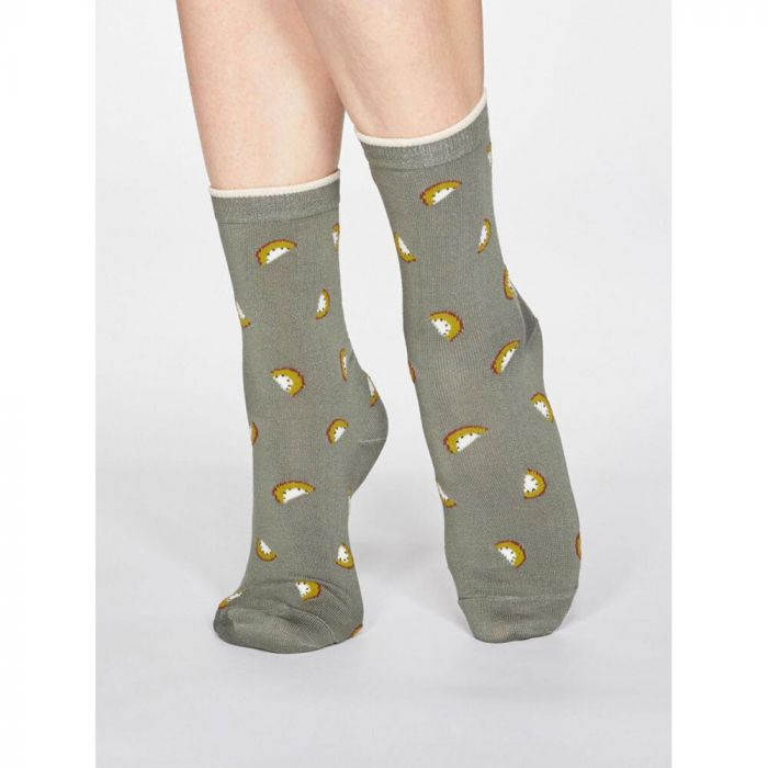 Ladies Soft Bamboo Cigno Socks Size 4-7 Dark Navy by Thought Socks