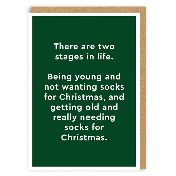 Two Stages of Life Christmas Card