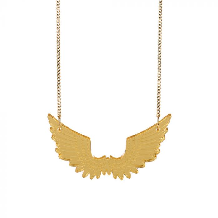 Tatty Devine Pegasus Gold Mini Necklace
