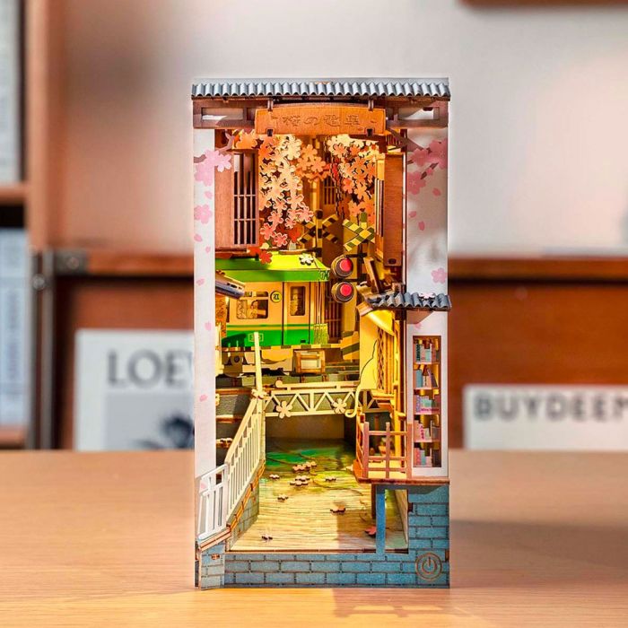 Rolife Sakura Densya DIY Miniature Book Nook Kit