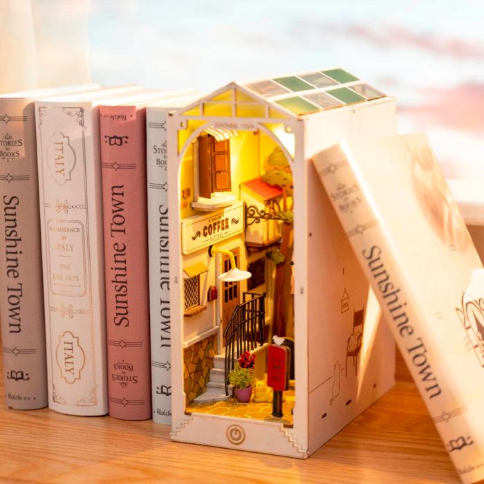 Rolife Sunshine Town DIY Miniature Book Nook Kit