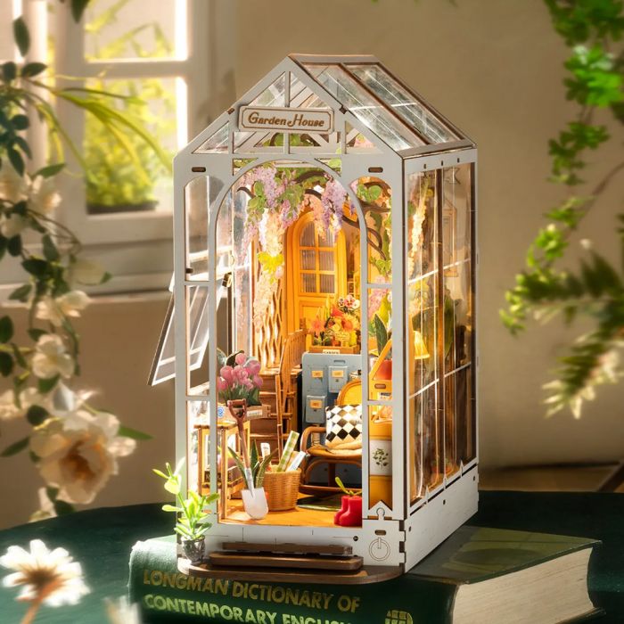Rolife Greenhouse DIY Miniature Book Nook