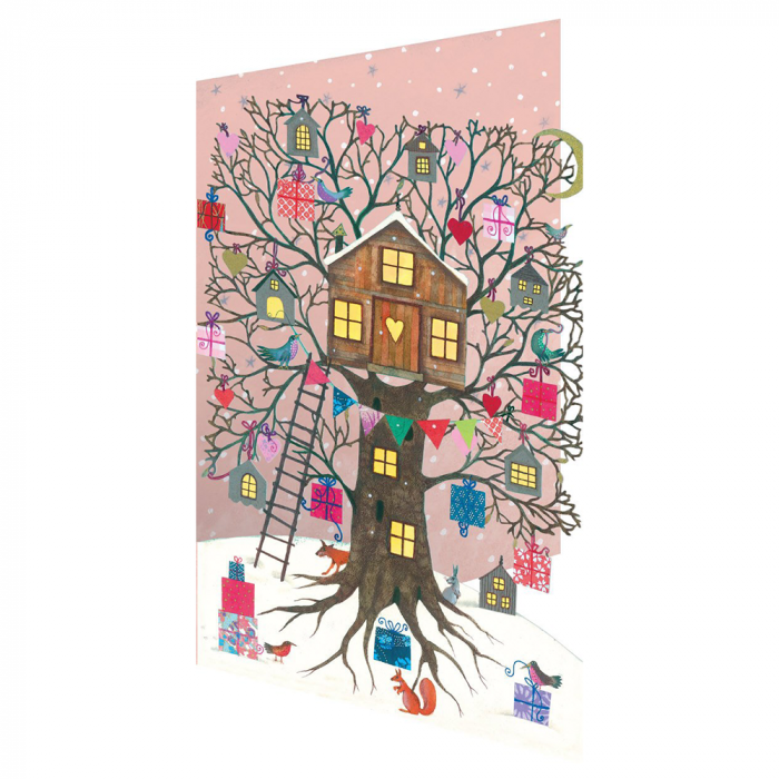 Treehouse Lasercut Christmas Card