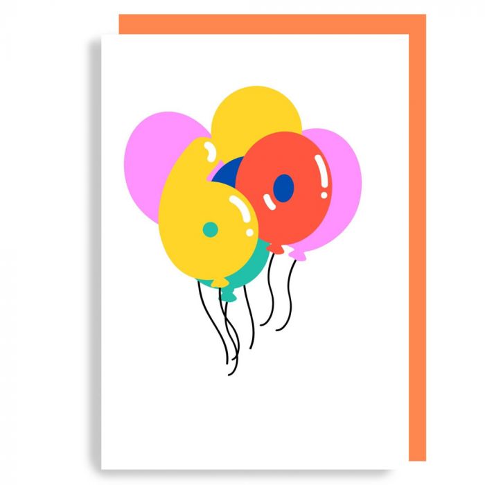 Age Balloon 60 Card