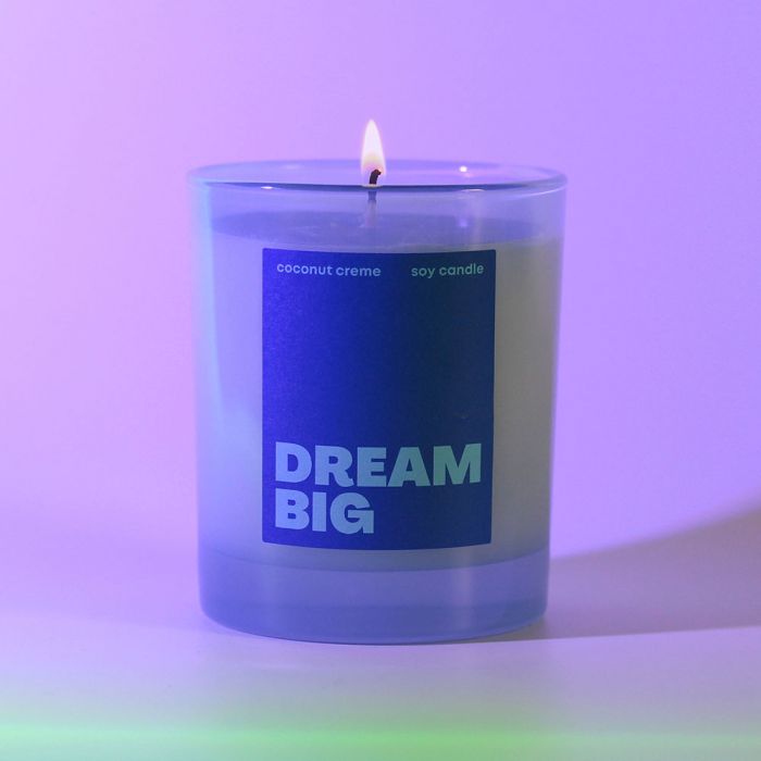 Dream Big Colour Candle - Coconut Creme