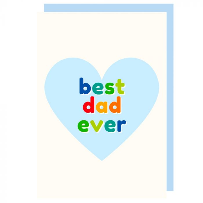 Best Dad Ever Heart Father's Day Card