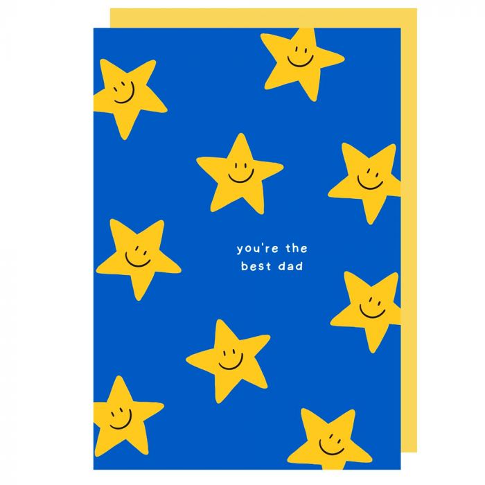 Best Dad Stars Father's Day Card