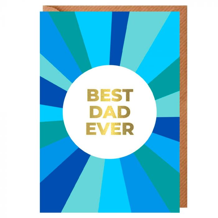 Best Dad Ever Burst Father's Day Card