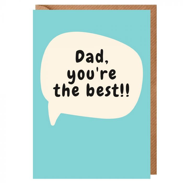 Dad Speech Bubble Father's Day Card