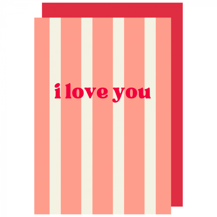 I Love You Valentines Card