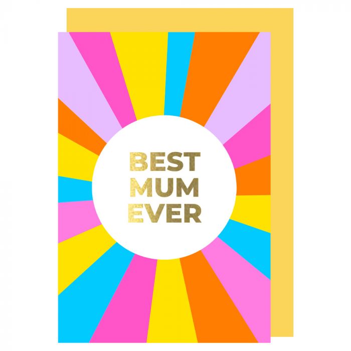 Best Mum Gold Mother's Day Card