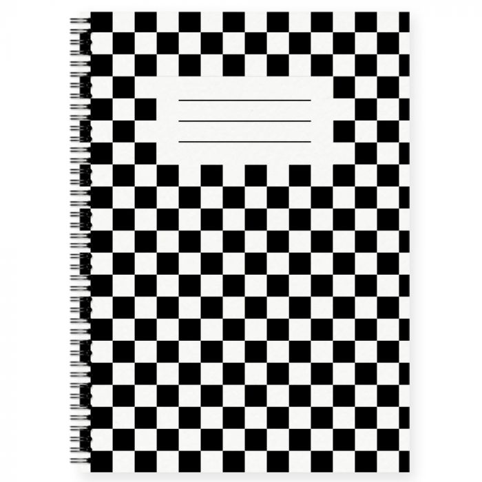 Black & White Check A5 Notebook