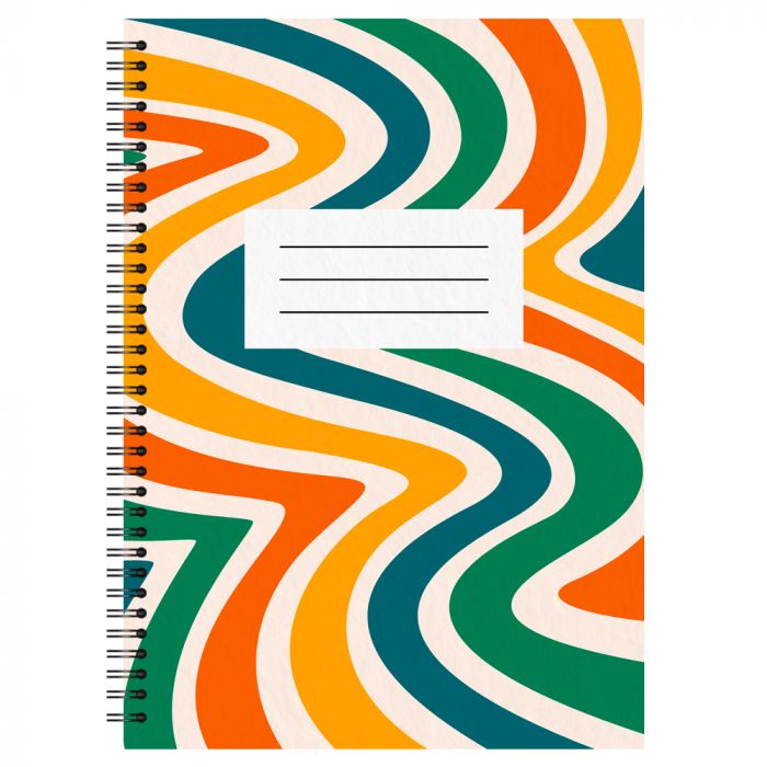 Retro Waves A5 Notebook