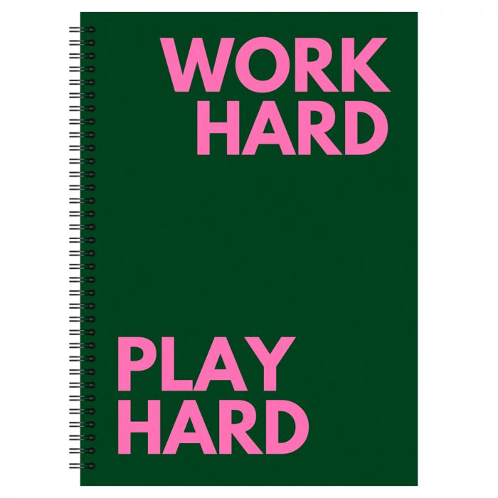  Work Hard, Play Hard A5 Notebook