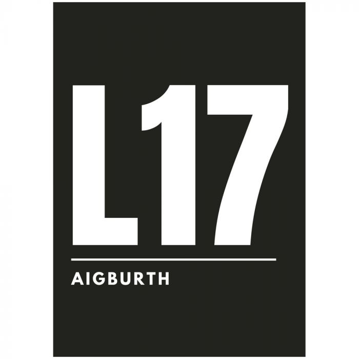 Aigburth Postcode A3 Print 