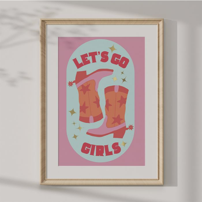 Let s Go Girls A3 Print Utility Gift UK