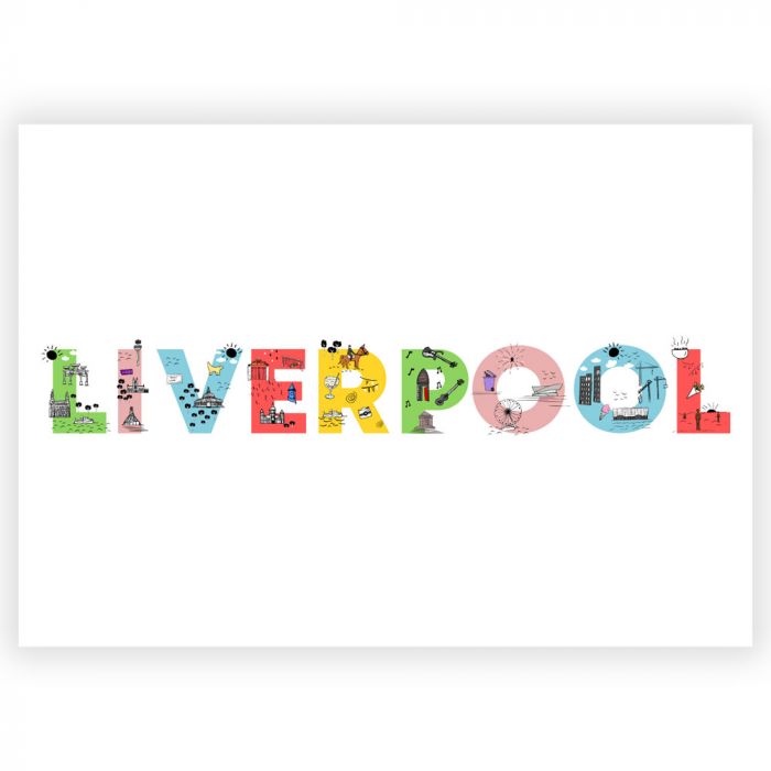 Liverpool Illustration A3 Print