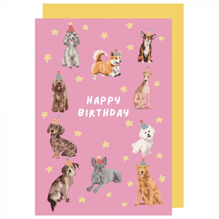 Happy Birthday Dogs Card