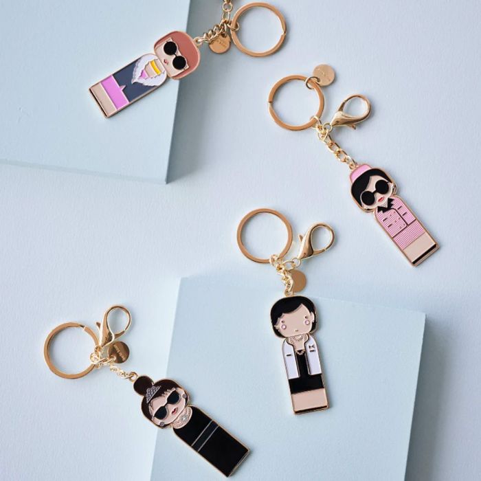 Lucie Kaas Enamel Keyring - Audrey Hepburn 