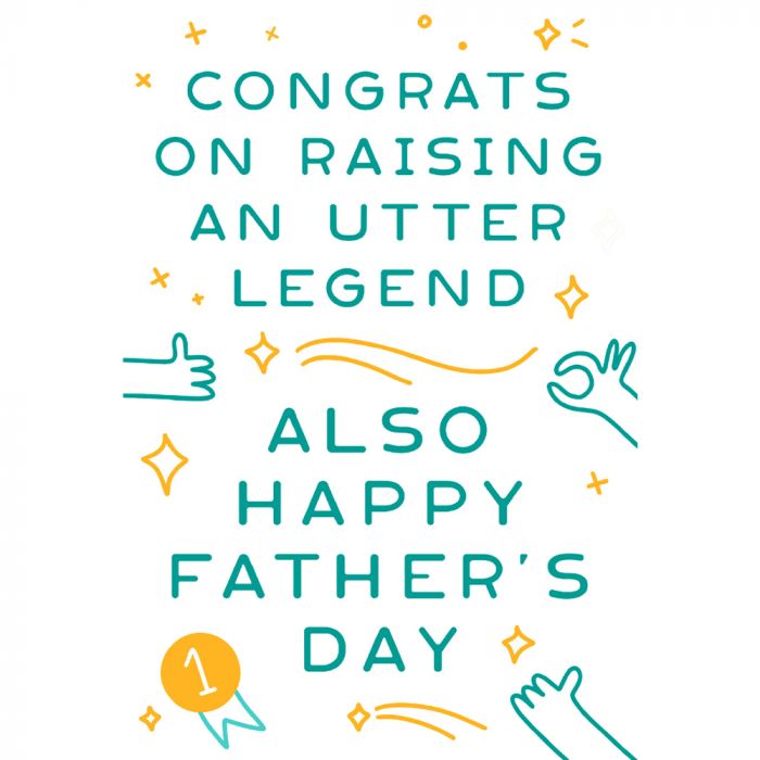 Utter Legend Father's Day Card