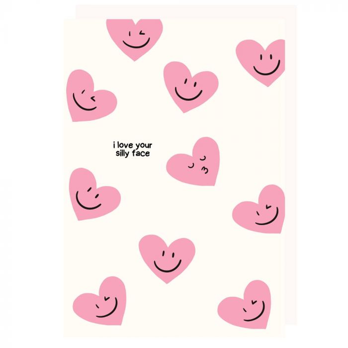 Silly Face Valentines Card