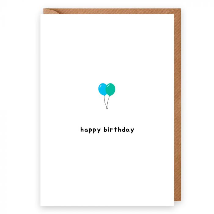 Happy Birthday Balloons Card