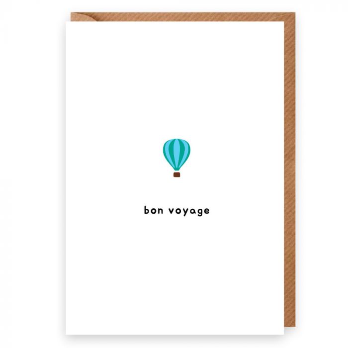 Bon Voyage Air Balloon Card