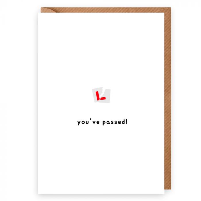 You've Passed Driving Card