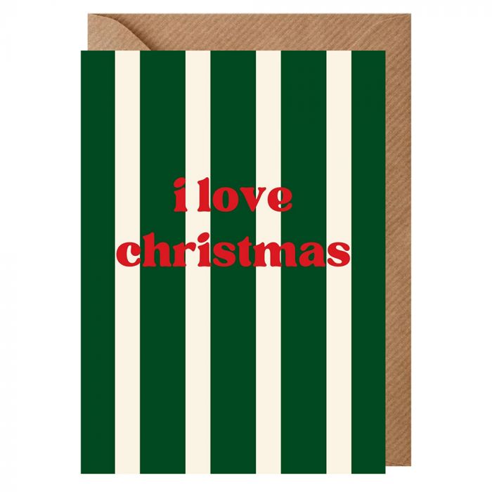 I Love Christmas Card