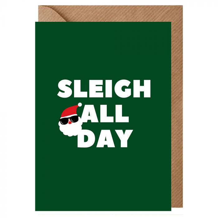 Sleigh All Day Christmas Card