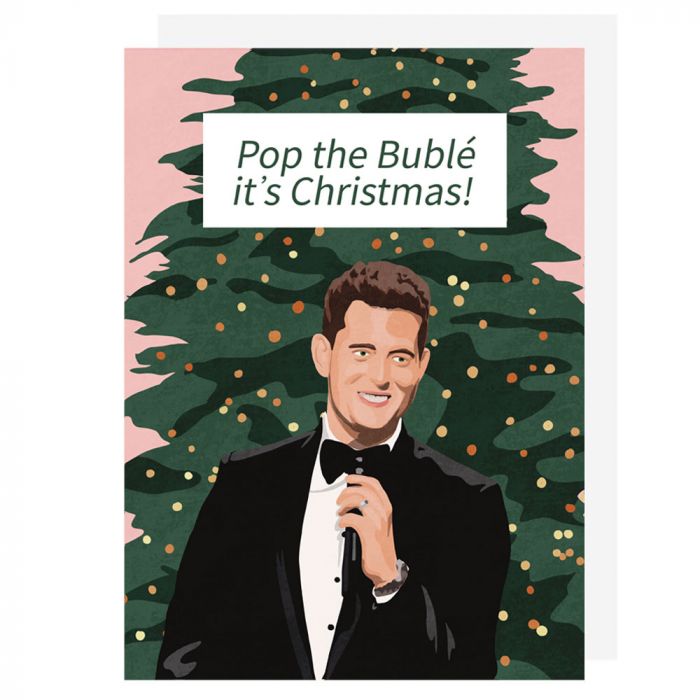 Pop the Bubl Christmas Card Utility Gift UK