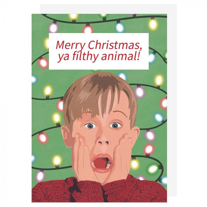 Filthy Animal Christmas Card