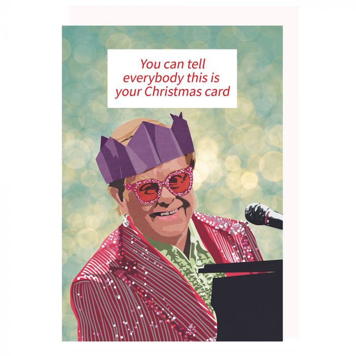 Elton John Christmas Card