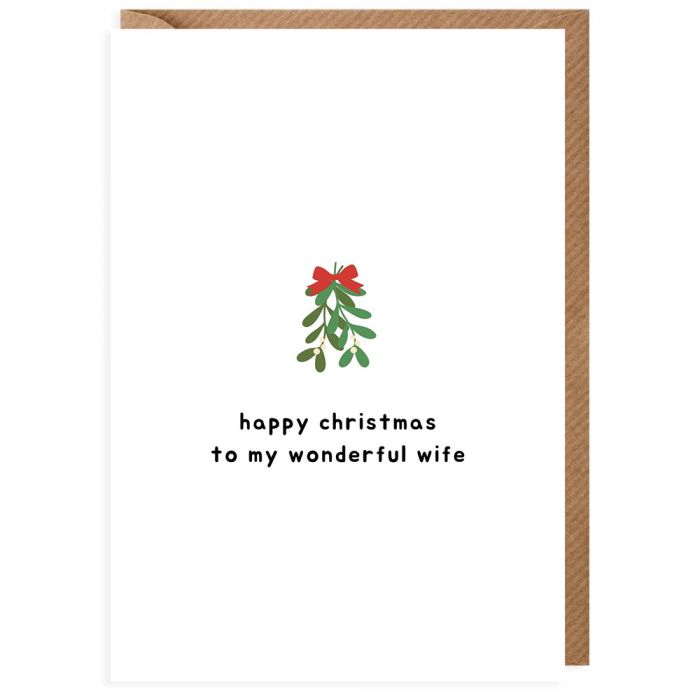 Wonderful Wife Christmas Card