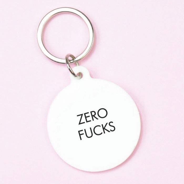 Zero Fucks Keyring