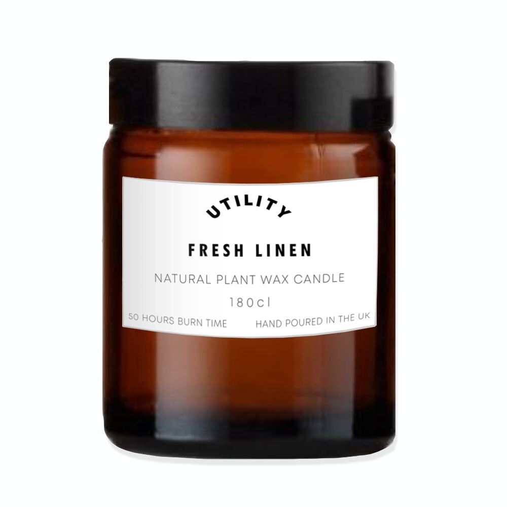 Utility Fresh Linen - Natural Plant Wax Candle