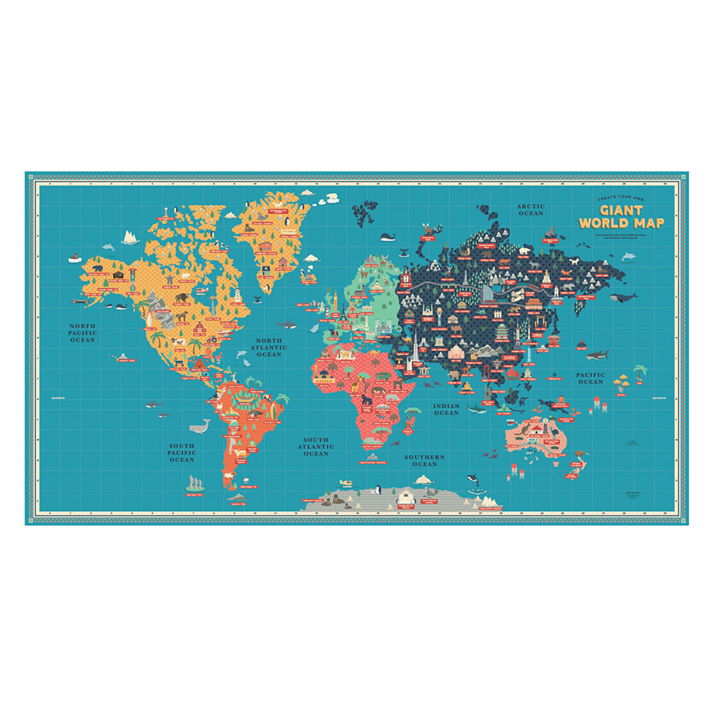Great Big World Map Utility Gift UK