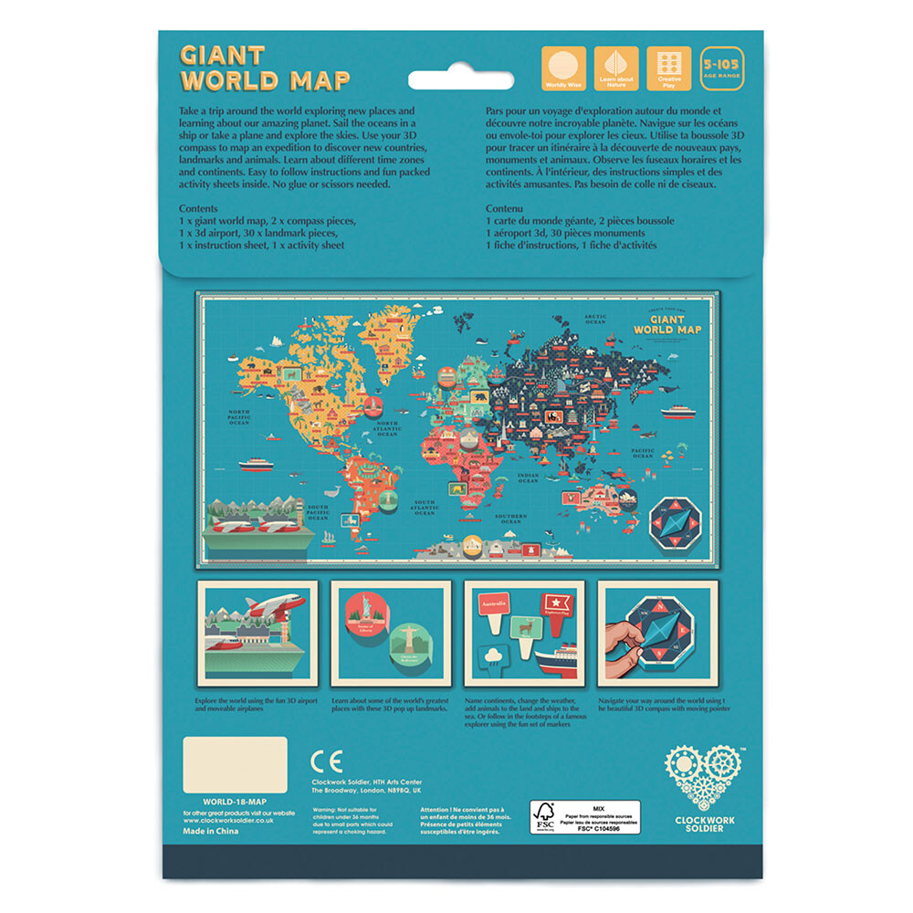 Great Big World Map Utility Gift UK