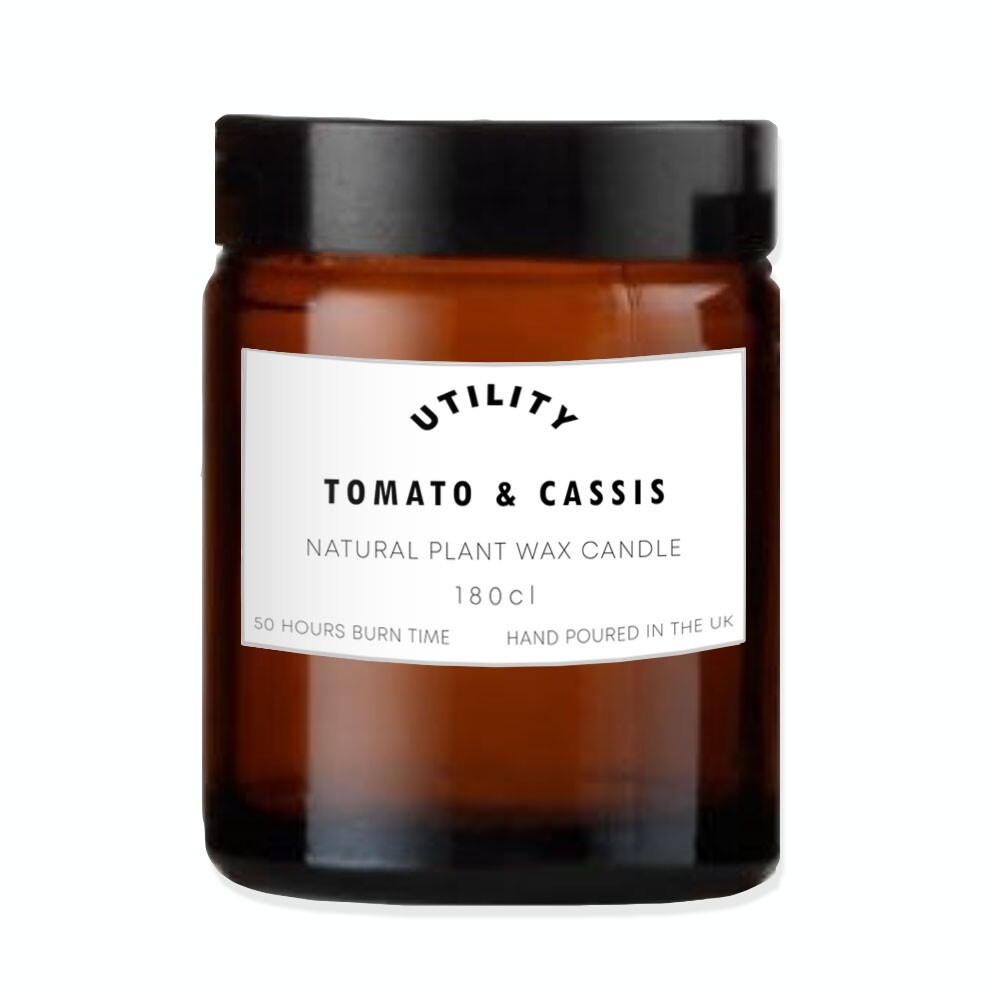 Utility Tomato and Cassis - Natural Plant Wax Candle