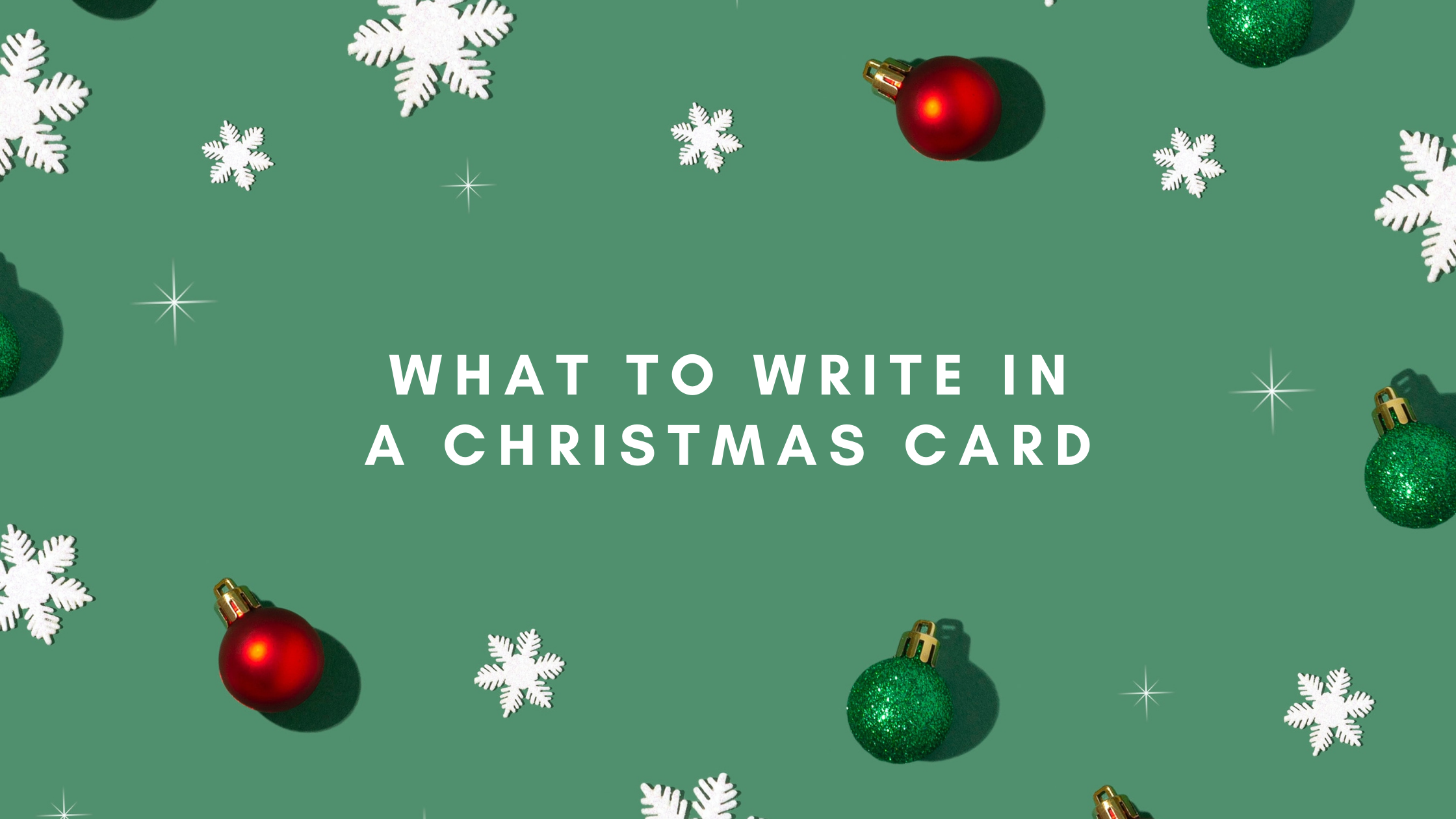 What To Write In A Christmas Card